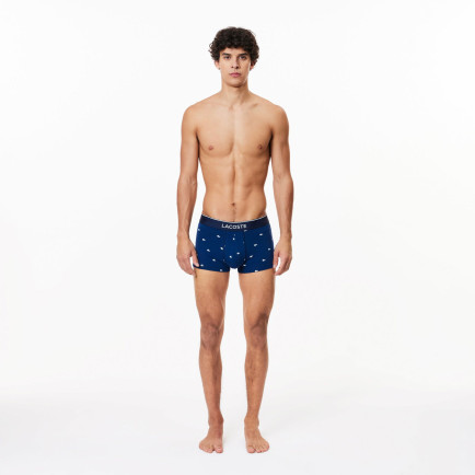 Lacoste Erkek 3'lü Renkli Boxer Lacoste Erkek 3'lü Renkli Boxer