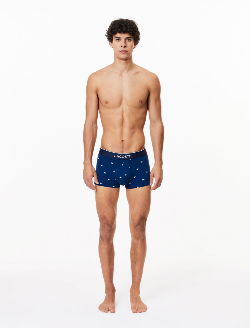 Lacoste Erkek 3'lü Renkli Boxer Lacoste Erkek 3'lü Renkli Boxer