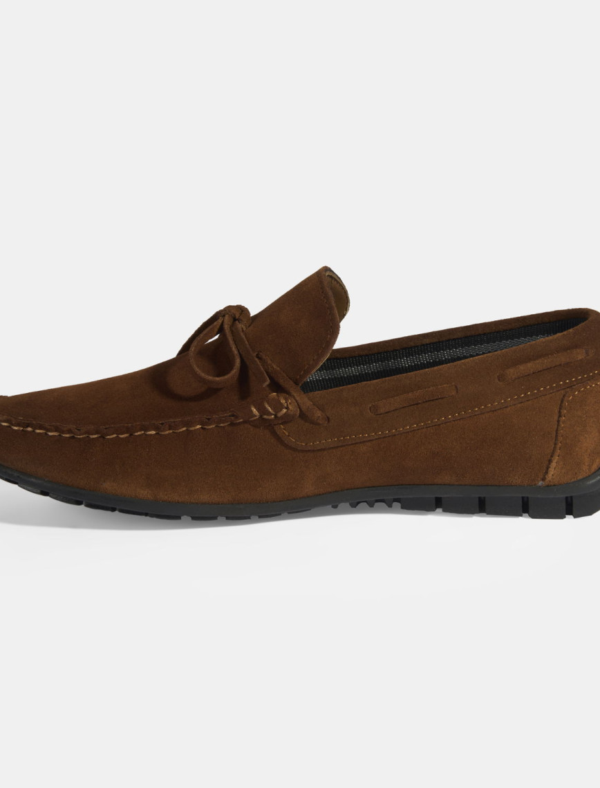 Calandra Taba Erkek Bağcık Detaylı Slip-On Süet Loafer Calandra Taba Erkek Bağcık Detaylı Slip-On Süet Loafer