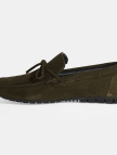 Calandra Haki Erkek Bağcık Detaylı Slip-On Süet Loafer Calandra Haki Erkek Bağcık Detaylı Slip-On Süet Loafer