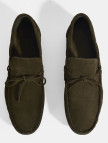 Calandra Haki Erkek Bağcık Detaylı Slip-On Süet Loafer Calandra Haki Erkek Bağcık Detaylı Slip-On Süet Loafer