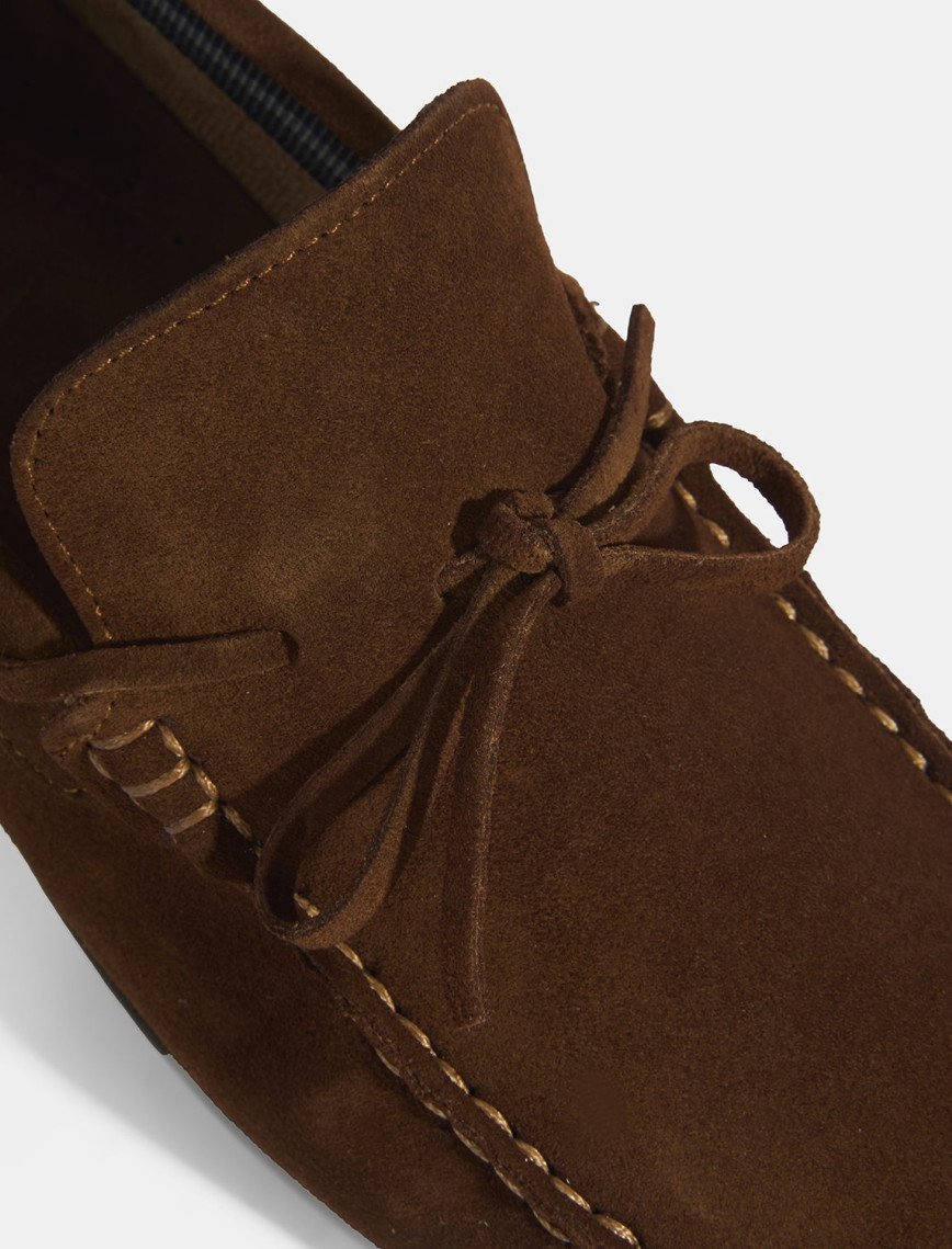 Calandra Taba Erkek Bağcık Detaylı Slip-On Süet Loafer Calandra Taba Erkek Bağcık Detaylı Slip-On Süet Loafer