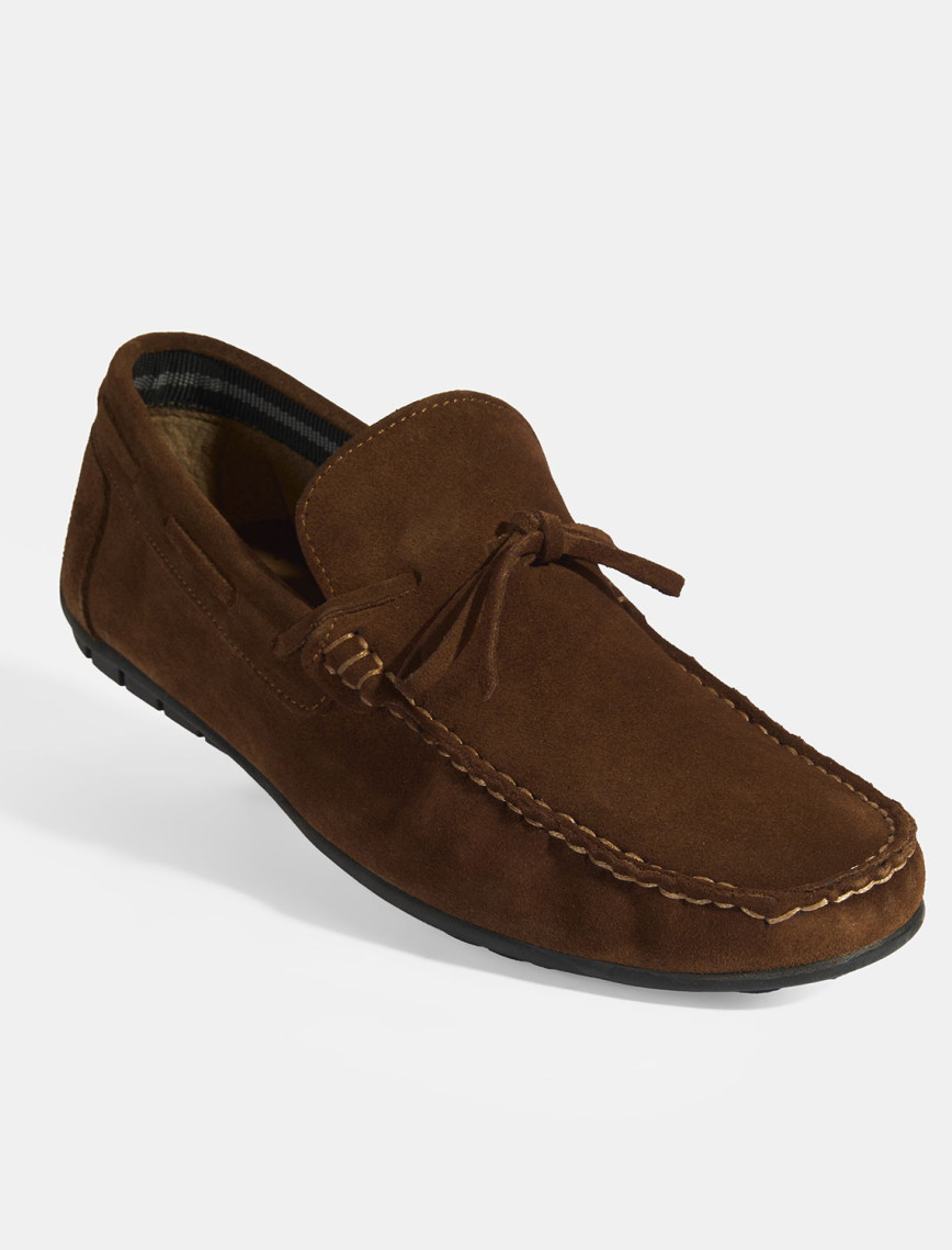 Calandra Taba Erkek Bağcık Detaylı Slip-On Süet Loafer Calandra Taba Erkek Bağcık Detaylı Slip-On Süet Loafer