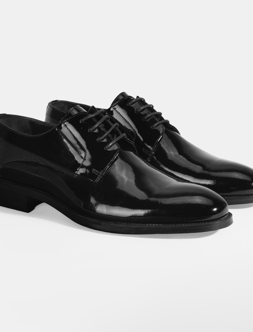 Therese Siyah Erkek Bağcıklı Rugan Klasik Ayakkabı Therese Siyah Erkek Bağcıklı Rugan Klasik Ayakkabı