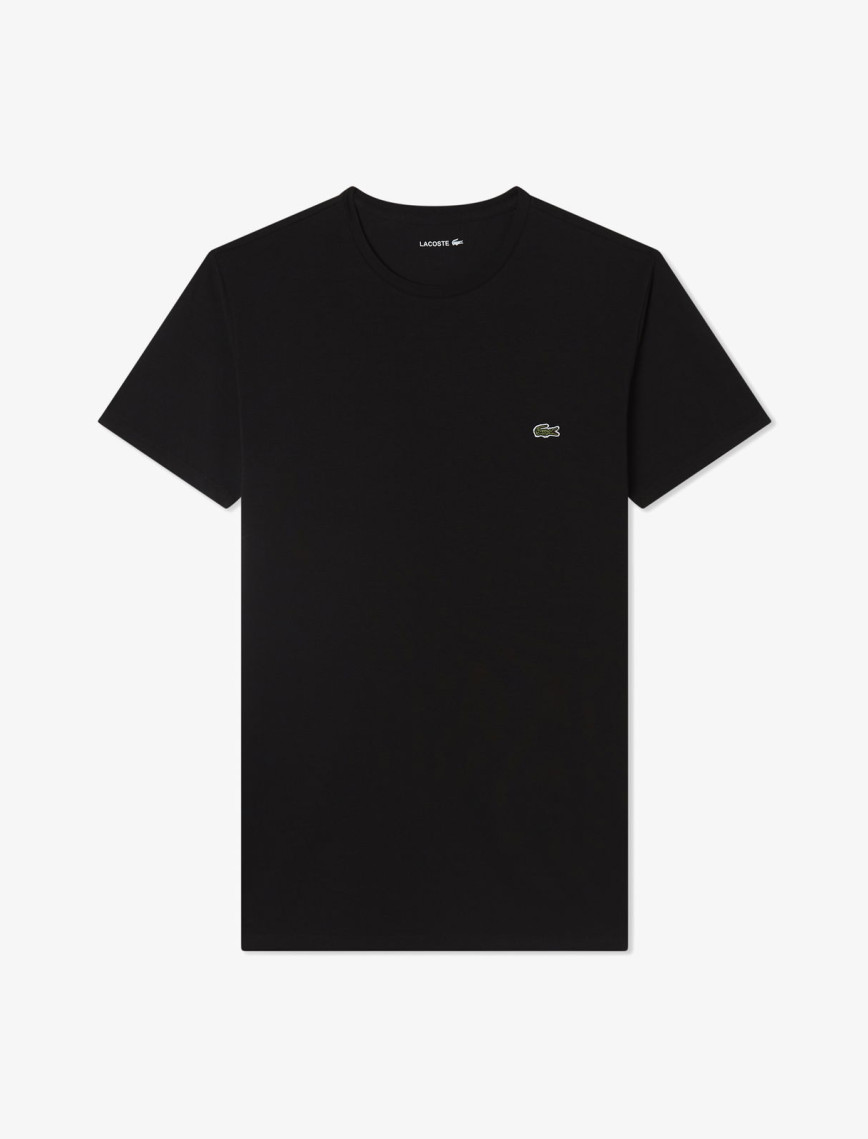 Lacoste Erkek Slim Fit Bisiklet Yaka Siyah T-Shirt Lacoste Erkek Slim Fit Bisiklet Yaka Siyah T-Shirt