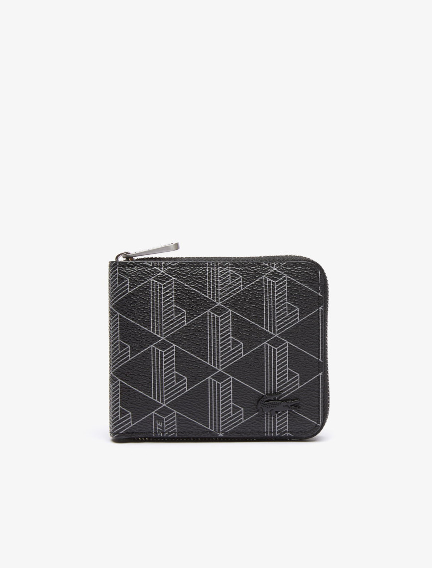 Lacoste The Blend Erkek Monogram Siyah Cüzdan Lacoste The Blend Erkek Monogram Siyah Cüzdan