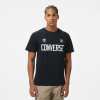 Converse Retro Chuck Soccer Erkek Baskılı Siyah T-Shirt Converse Retro Chuck Soccer Erkek Baskılı Siyah T-Shirt