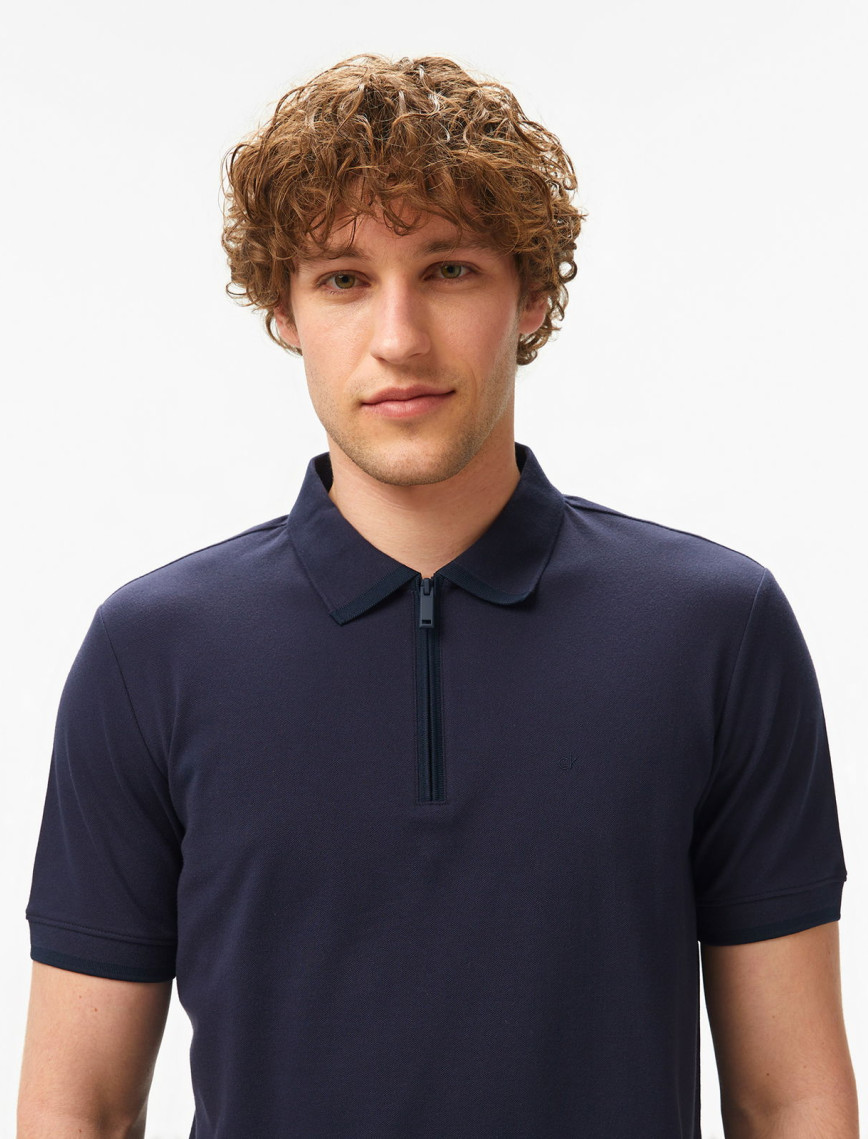 Calvin Klein Erkek Mavi Polo Calvin Klein Erkek Mavi Polo