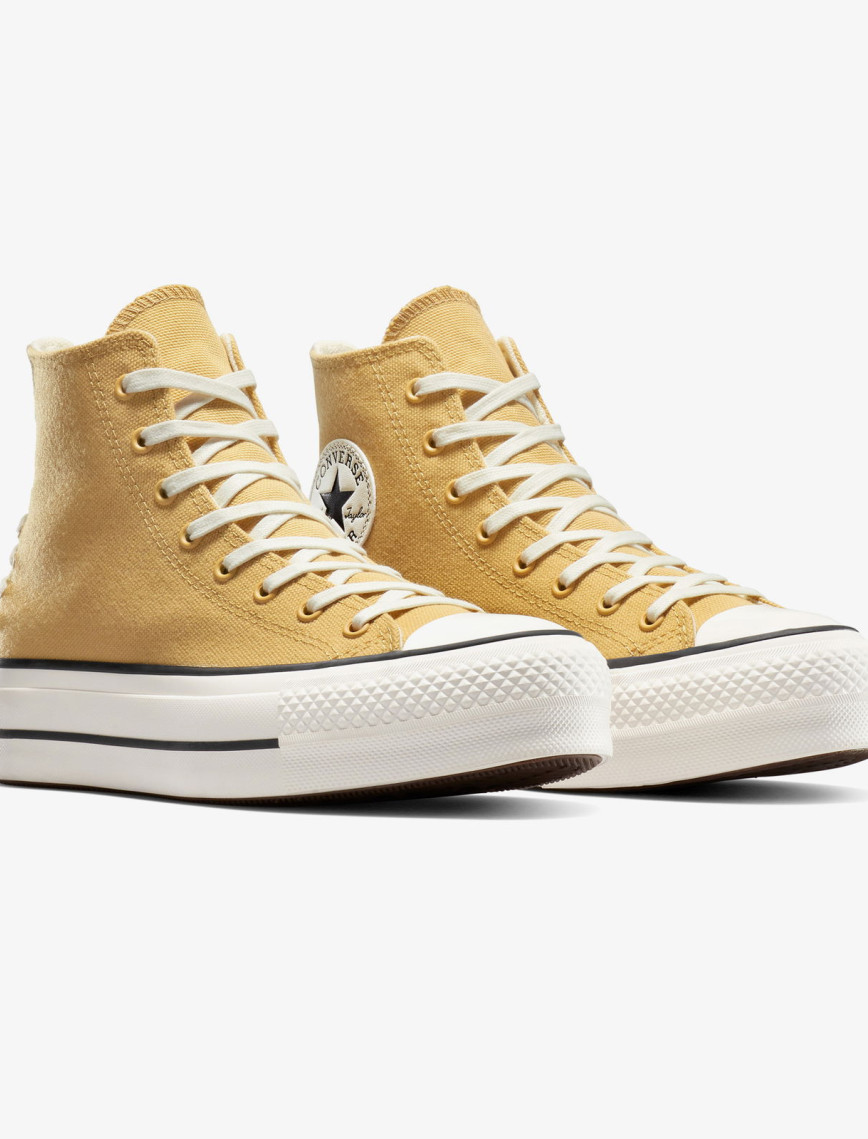 Converse Chuck Taylor All Star Lift Crafted Laces Kadın Turuncu Platform Sneaker