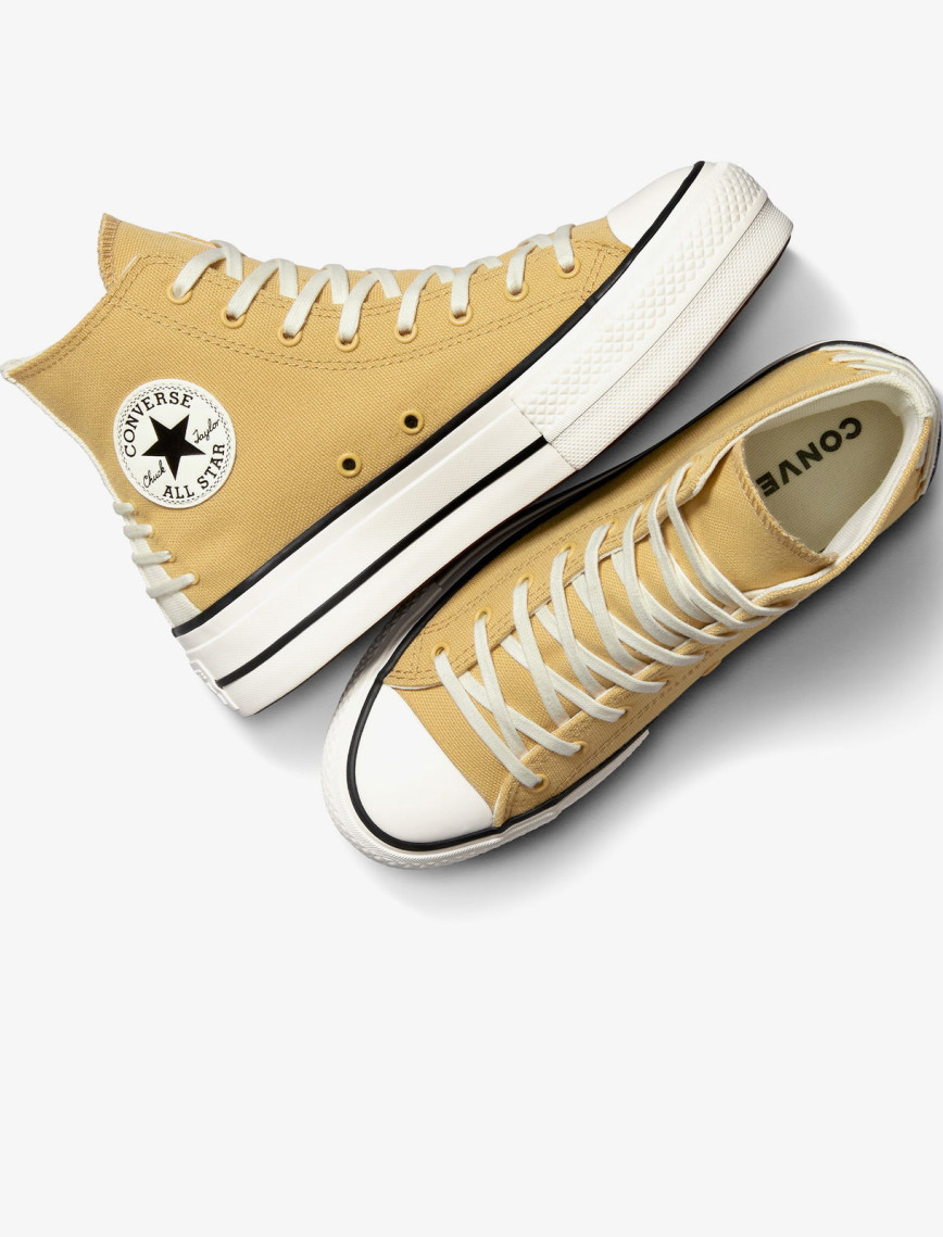Converse Chuck Taylor All Star Lift Crafted Laces Kadın Turuncu Platform Sneaker