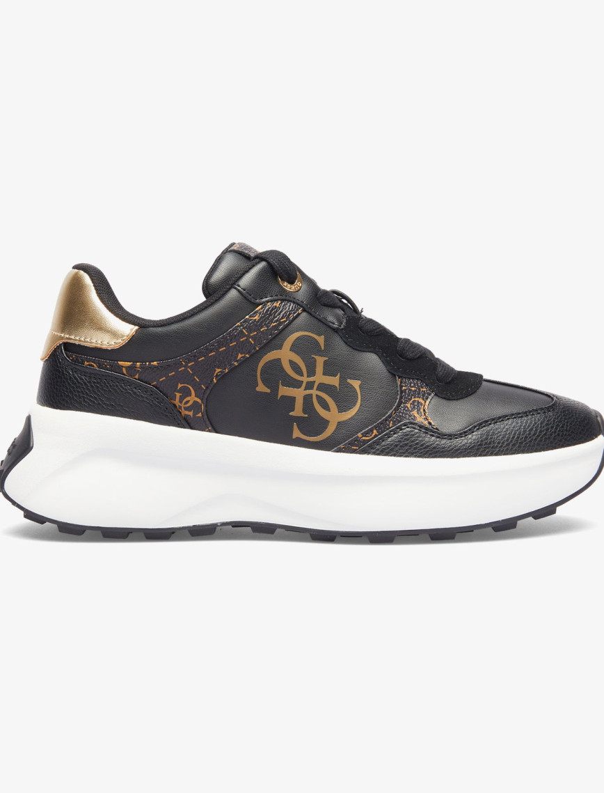 Guess Luckei Logo Kadın Siyah Sneaker Guess Luckei Logo Kadın Siyah Sneaker