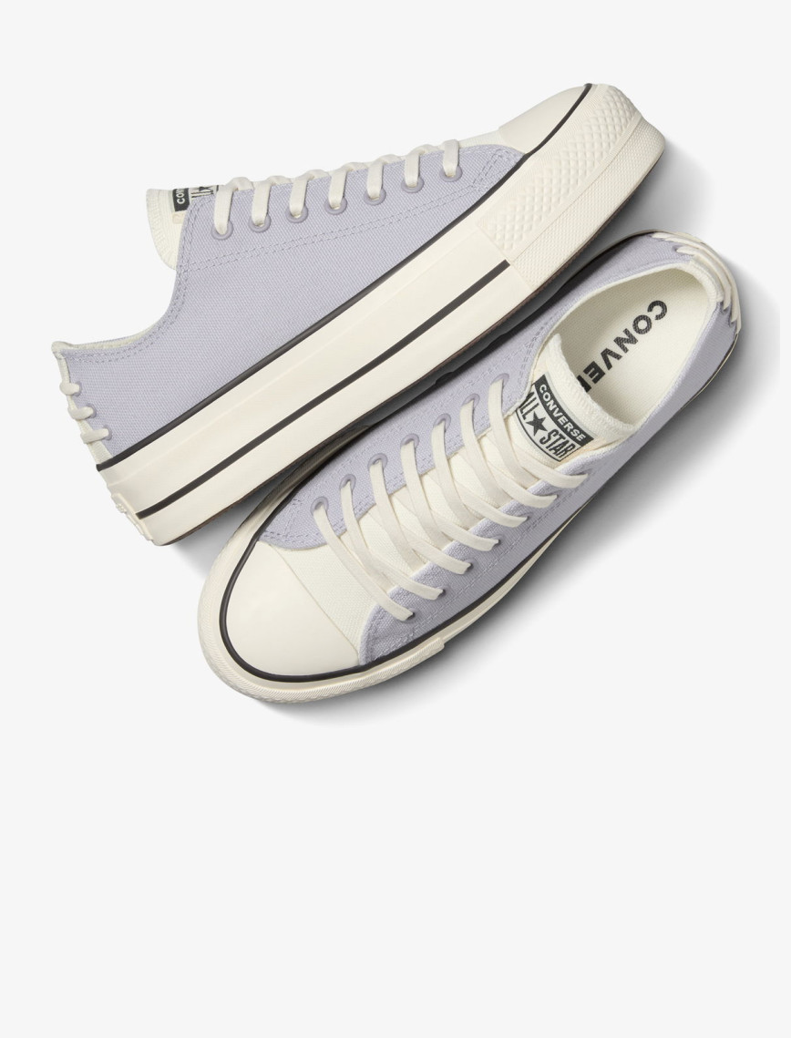 Converse Chuck Taylor All Star Lift Crafted Laces Unisex Lila Platform Sneaker Converse Chuck Taylor All Star Lift Crafted Laces Unisex Lila Platform Sneaker