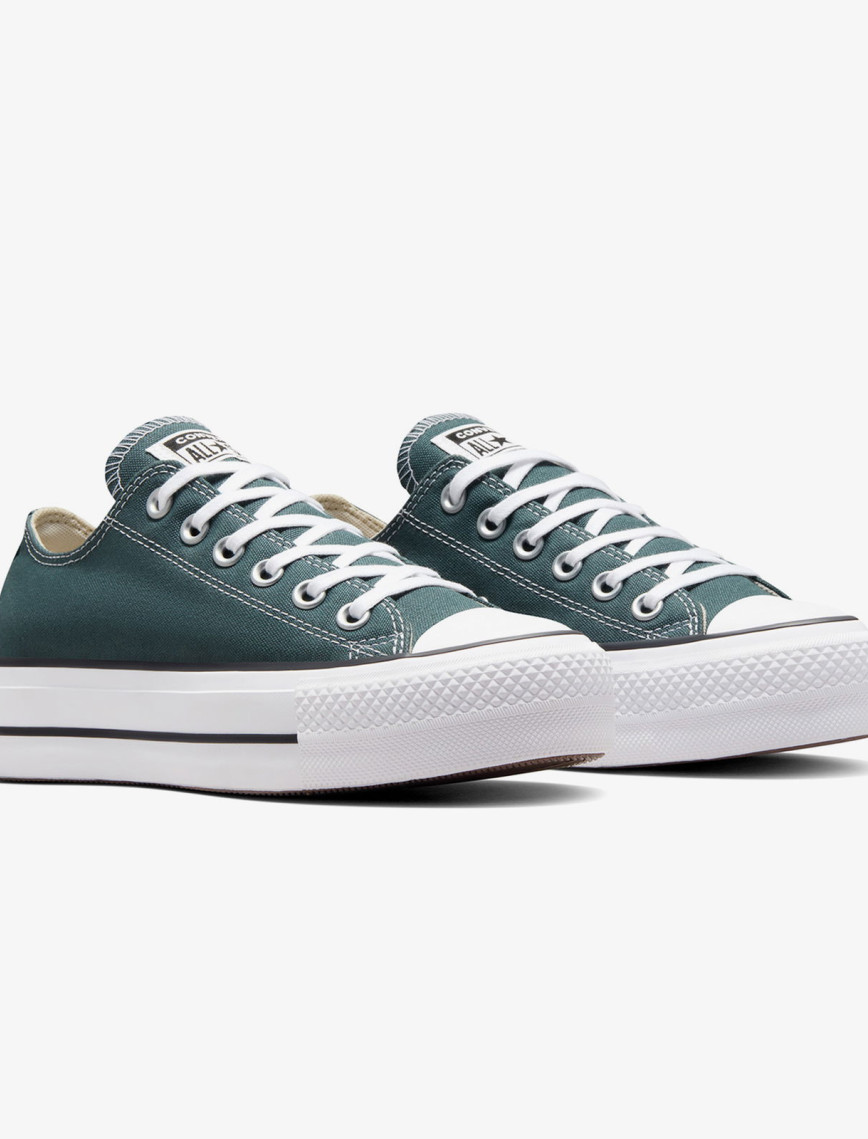 Converse Chuck Taylor All Star Lift Kadın Yeşil Platform Sneaker Converse Chuck Taylor All Star Lift Kadın Yeşil Platform Sneaker