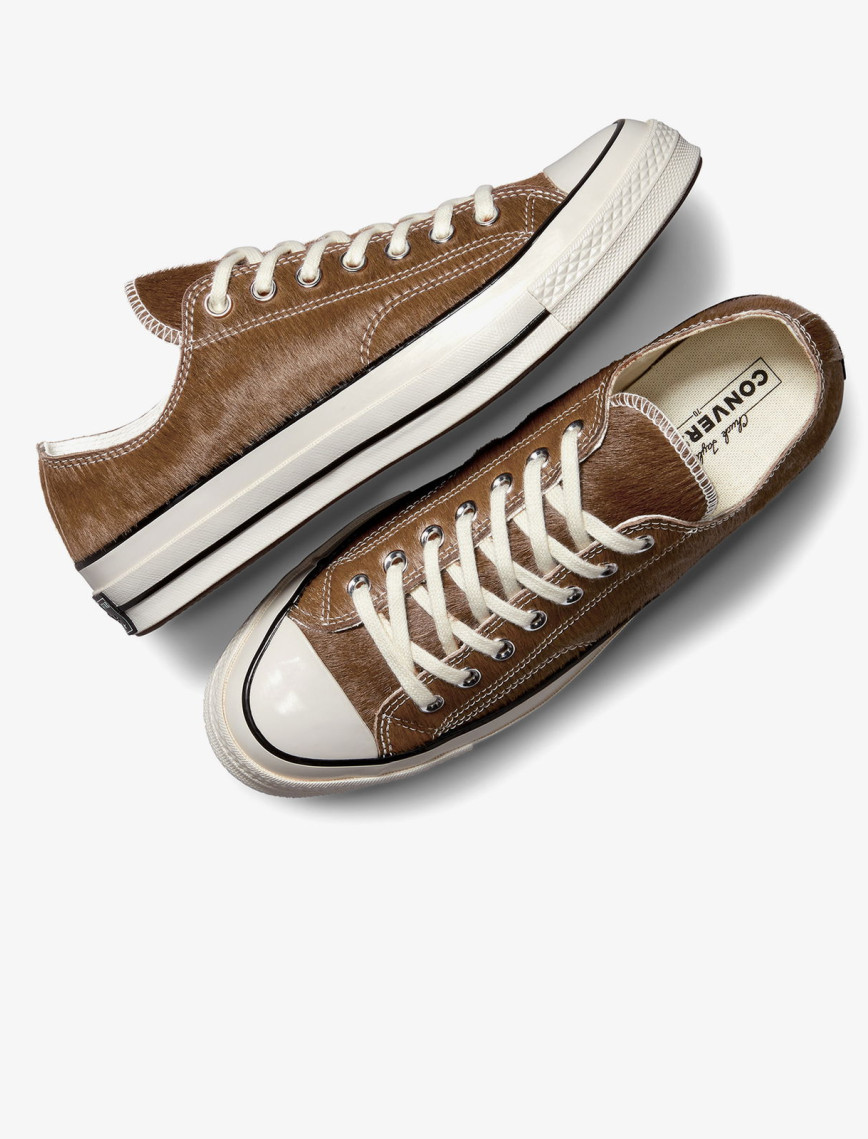 Converse Chuck 70 Pony Hair Unisex Kahverengi Sneaker Converse Chuck 70 Pony Hair Unisex Kahverengi Sneaker