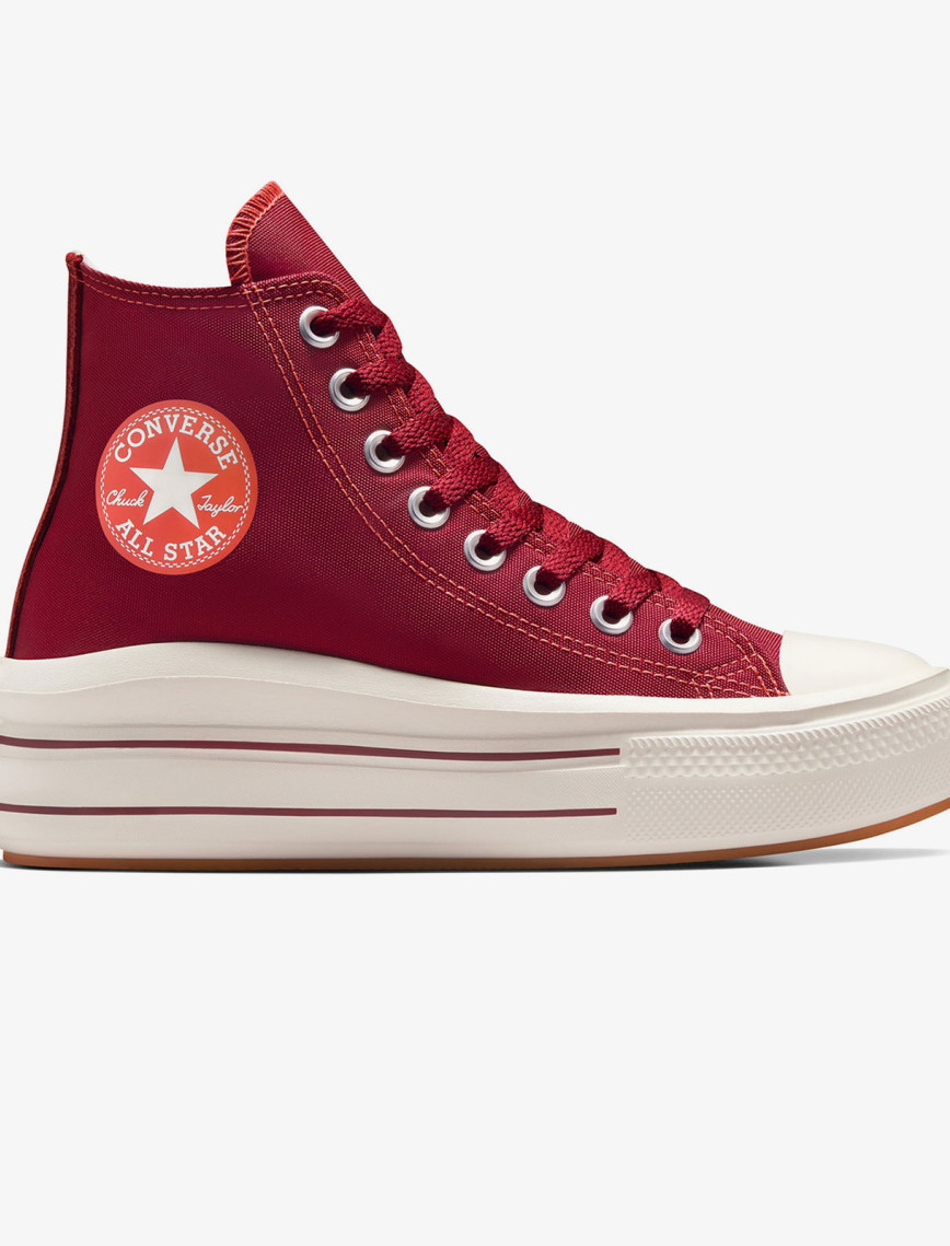 Converse Chuck Taylor All Star Move Platform Unisex Kırmızı Platform Sneaker Converse Chuck Taylor All Star Move Platform Unisex Kırmızı Platform Sneaker