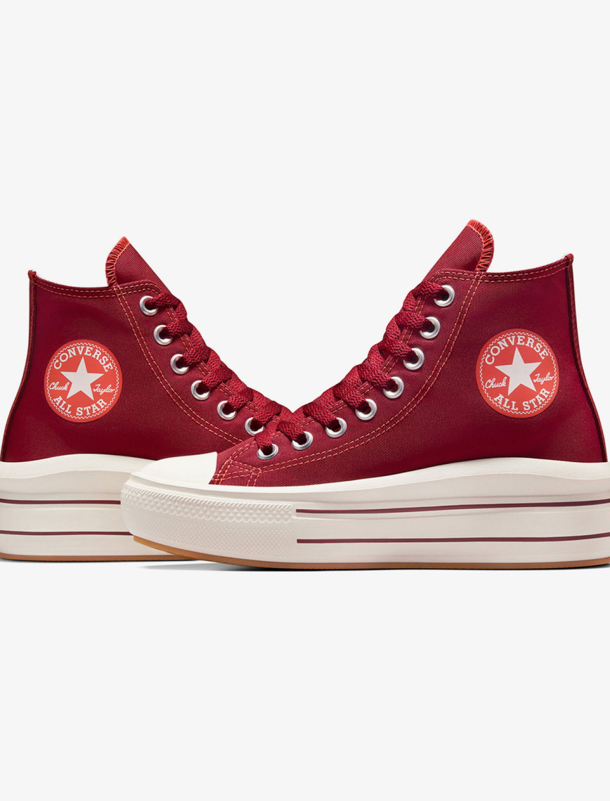 Converse Chuck Taylor All Star Move Platform Unisex Kırmızı Platform Sneaker Converse Chuck Taylor All Star Move Platform Unisex Kırmızı Platform Sneaker