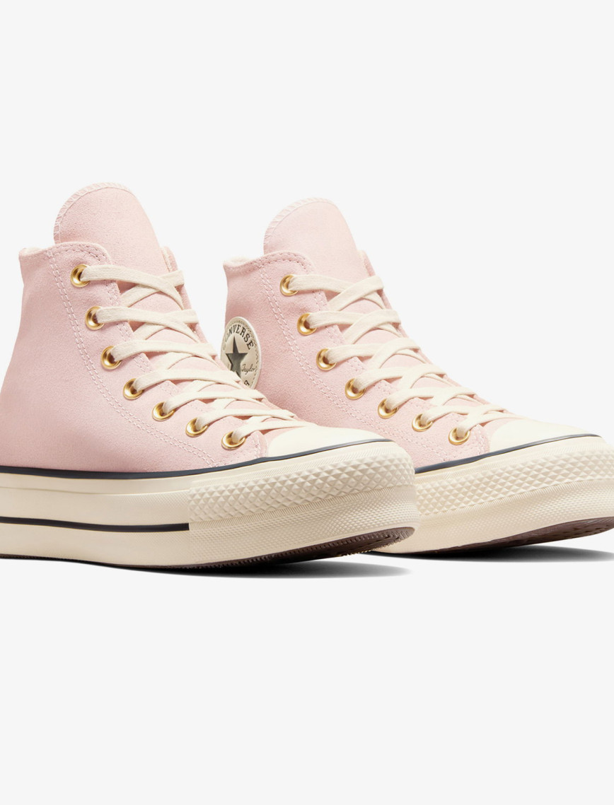 Converse Chuck Taylor All Star Lift Kadın Pembe Süet Platform Sneaker Converse Chuck Taylor All Star Lift Kadın Pembe Süet Platform Sneaker