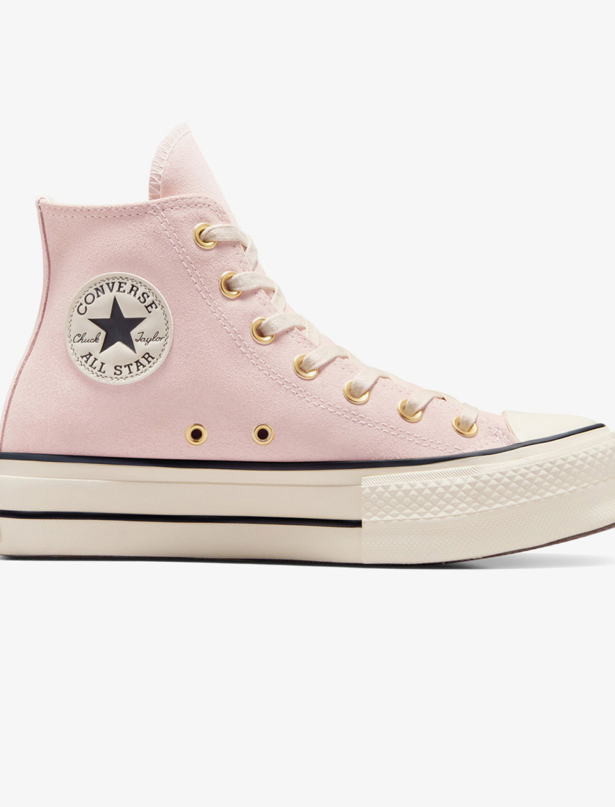 Converse Chuck Taylor All Star Lift Kadın Pembe Süet Platform Sneaker Converse Chuck Taylor All Star Lift Kadın Pembe Süet Platform Sneaker
