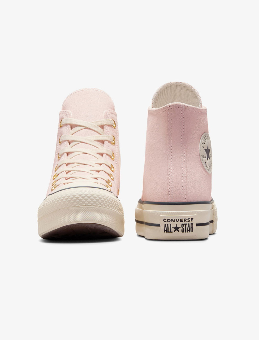 Converse Chuck Taylor All Star Lift Kadın Pembe Süet Platform Sneaker Converse Chuck Taylor All Star Lift Kadın Pembe Süet Platform Sneaker