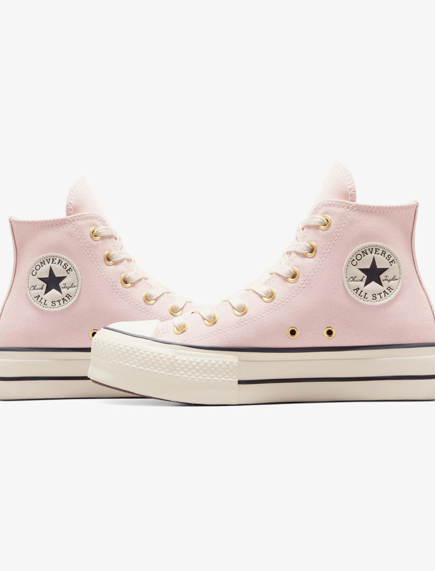 Converse Chuck Taylor All Star Lift Kadın Pembe Süet Platform Sneaker Converse Chuck Taylor All Star Lift Kadın Pembe Süet Platform Sneaker