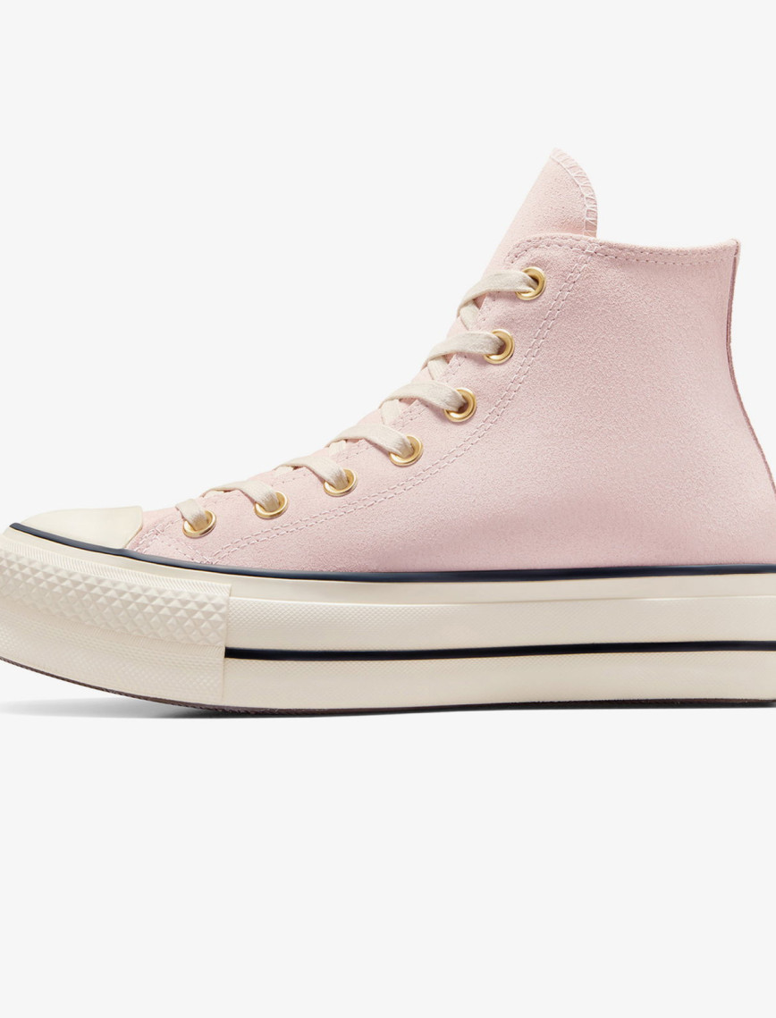 Converse Chuck Taylor All Star Lift Kadın Pembe Süet Platform Sneaker Converse Chuck Taylor All Star Lift Kadın Pembe Süet Platform Sneaker