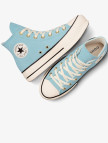 Converse Chuck Taylor All Star Lift Kadın Mavi Süet Platform Sneaker Converse Chuck Taylor All Star Lift Kadın Mavi Süet Platform Sneaker