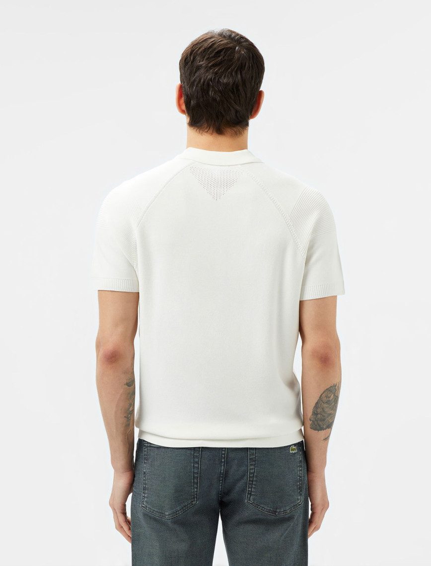 Lacoste Erkek Regular Fit Kısa Kollu Polo Yaka Beyaz Triko Lacoste Erkek Regular Fit Kısa Kollu Polo Yaka Beyaz Triko