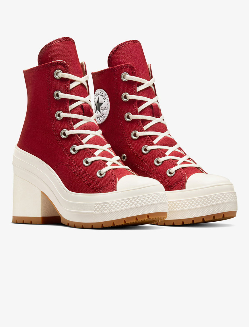 Converse Chuck 70 De Luxe Heel Unisex Bordo Platform Sneaker Converse Chuck 70 De Luxe Heel Unisex Bordo Platform Sneaker
