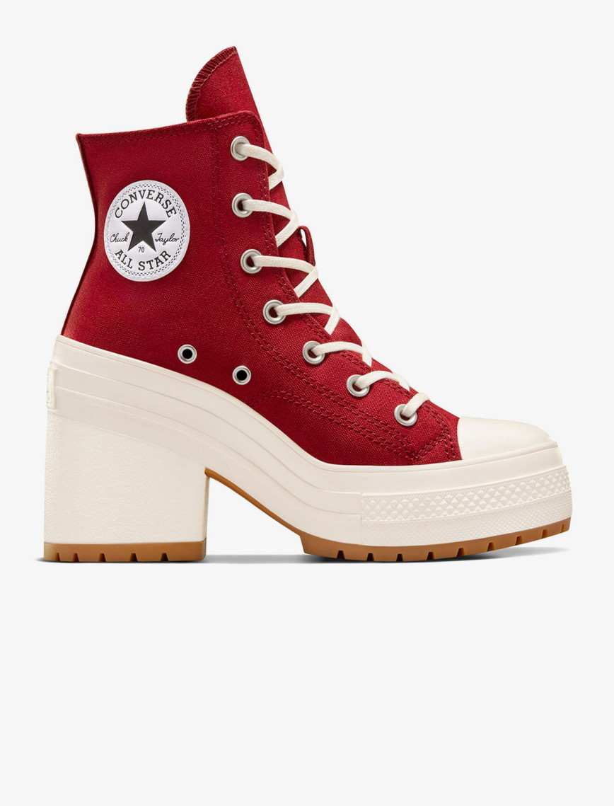 Converse Chuck 70 De Luxe Heel Unisex Bordo Platform Sneaker Converse Chuck 70 De Luxe Heel Unisex Bordo Platform Sneaker