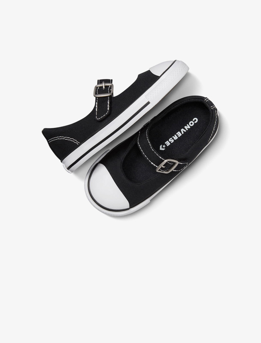 Converse Chuck Taylor All Star Dainty Mary Jane Bebek Siyah Babet Converse Chuck Taylor All Star Dainty Mary Jane Bebek Siyah Babet