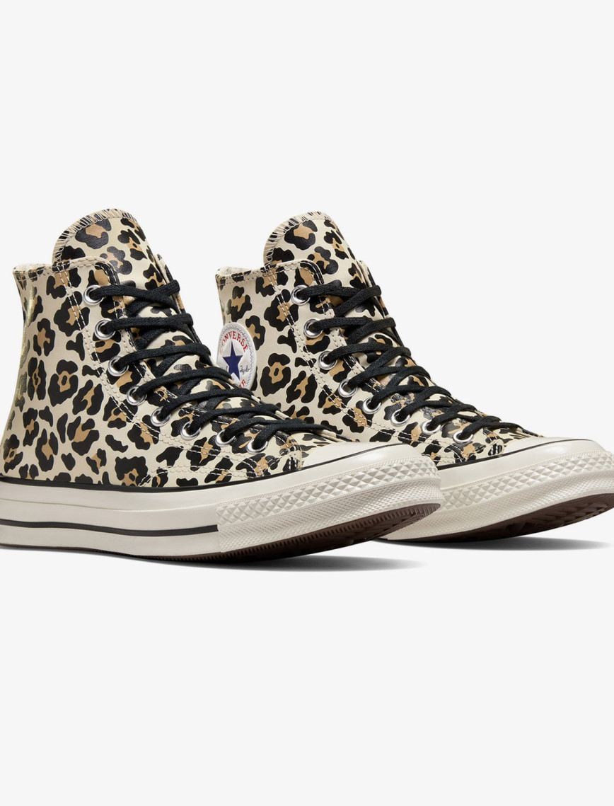 Converse Chuck 70 Leopard Print Unisex Krem Sneaker Converse Chuck 70 Leopard Print Unisex Krem Sneaker