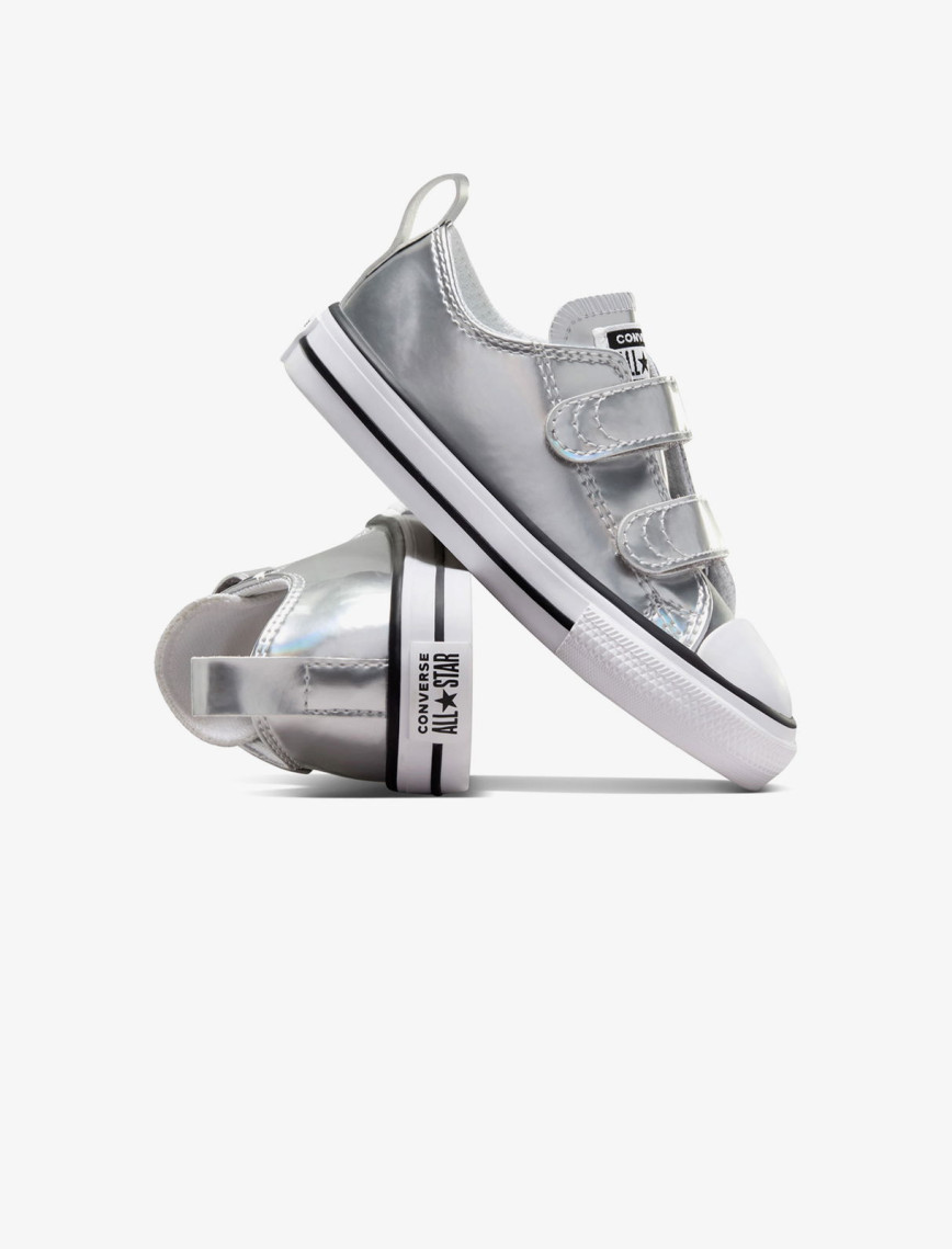 Converse Chuck Taylor All Star 2V Metallic Çocuk Gri Sneaker