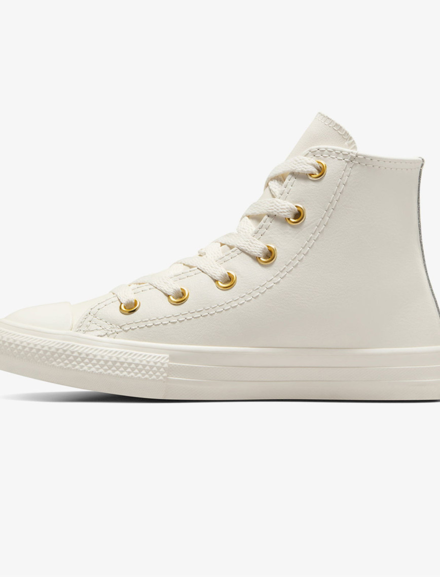 Converse Chuck Taylor All Star Taylored Lux Çocuk Krem Rengi 77 Deri Sneaker
