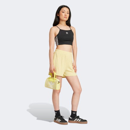 adidas Essentials Wide Rib Sprinter Kadın Sarı Şort adidas Essentials Wide Rib Sprinter Kadın Sarı Şort