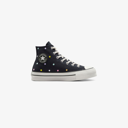 Converse Chuck Taylor All Star EVA Lift Polka Dots Çocuk Siyah Platform Sneaker Converse Chuck Taylor All Star EVA Lift Polka Dots Çocuk Siyah Platform Sneaker