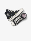 Converse Chuck Taylor All Star EVA Lift Polka Dots Çocuk Siyah Platform Sneaker
