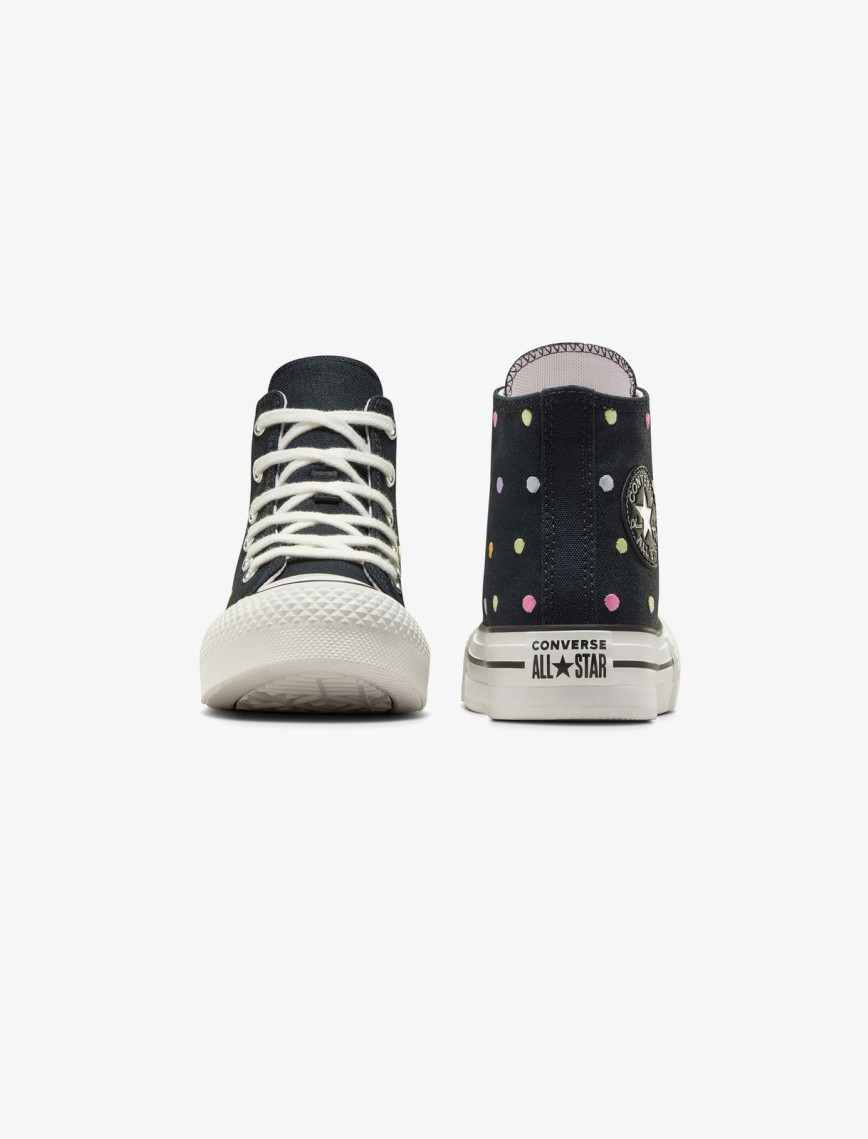 Converse Chuck Taylor All Star EVA Lift Polka Dots Çocuk Siyah Platform Sneaker Converse Chuck Taylor All Star EVA Lift Polka Dots Çocuk Siyah Platform Sneaker