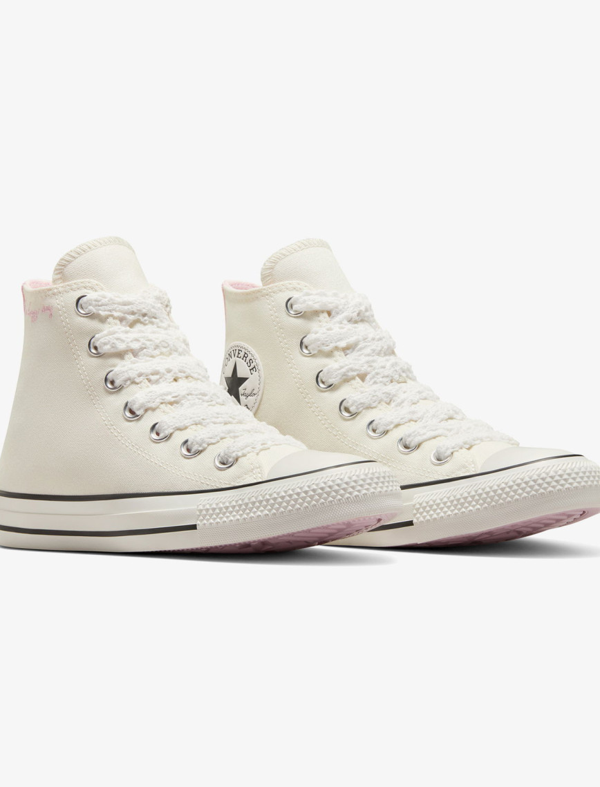 Converse Chuck Taylor All Star Crochet Laces Kadın Krem Sneaker Converse Chuck Taylor All Star Crochet Laces Kadın Krem Sneaker