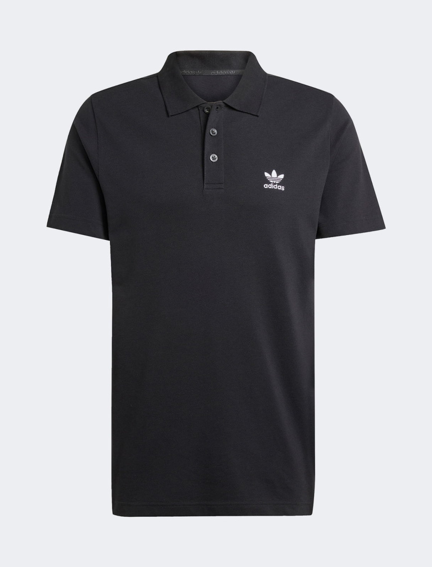 adidas Trefoil Essentials Erkek Siyah Polo T-Shirt adidas Trefoil Essentials Erkek Siyah Polo T-Shirt