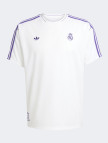 adidas Real Madrid Terrace Icons Unisex Beyaz Futbol Forması adidas Real Madrid Terrace Icons Unisex Beyaz Futbol Forması
