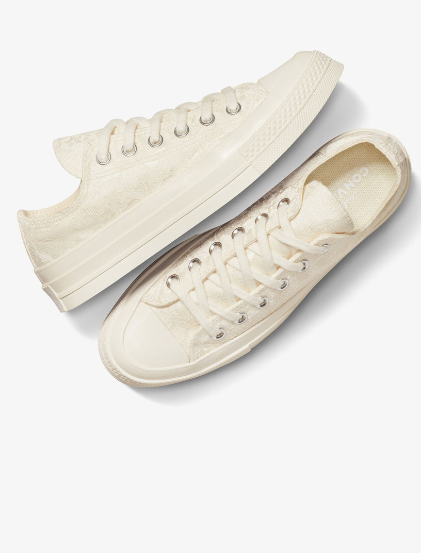 Converse Chuck 70 Kadın Krem Rengi Dantelli Sneaker Converse Chuck 70 Kadın Krem Rengi Dantelli Sneaker