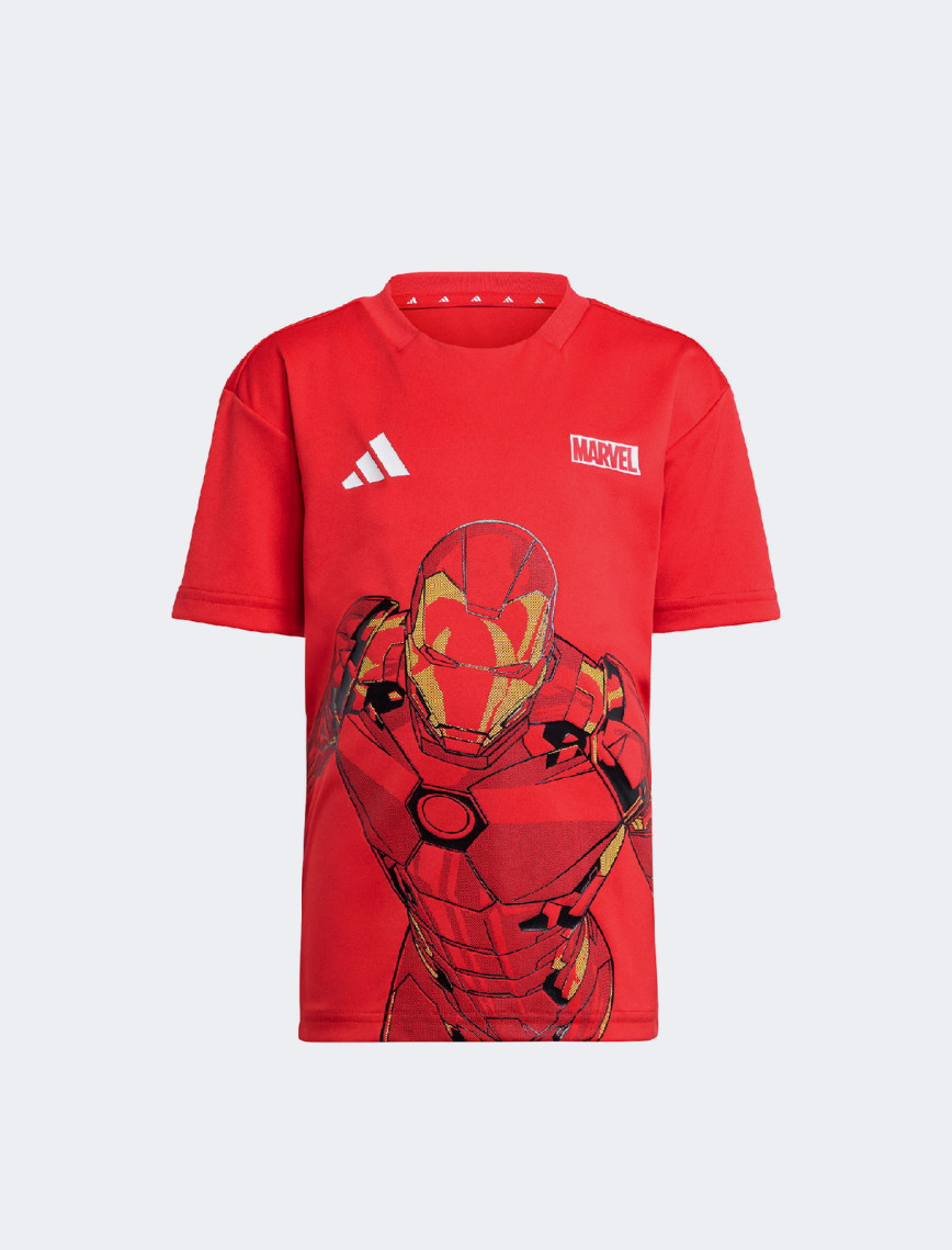 adidas X Marvel Ironman Çocuk Kırmızı/Siyah Şort Takımı adidas X Marvel Ironman Çocuk Kırmızı/Siyah Şort Takımı
