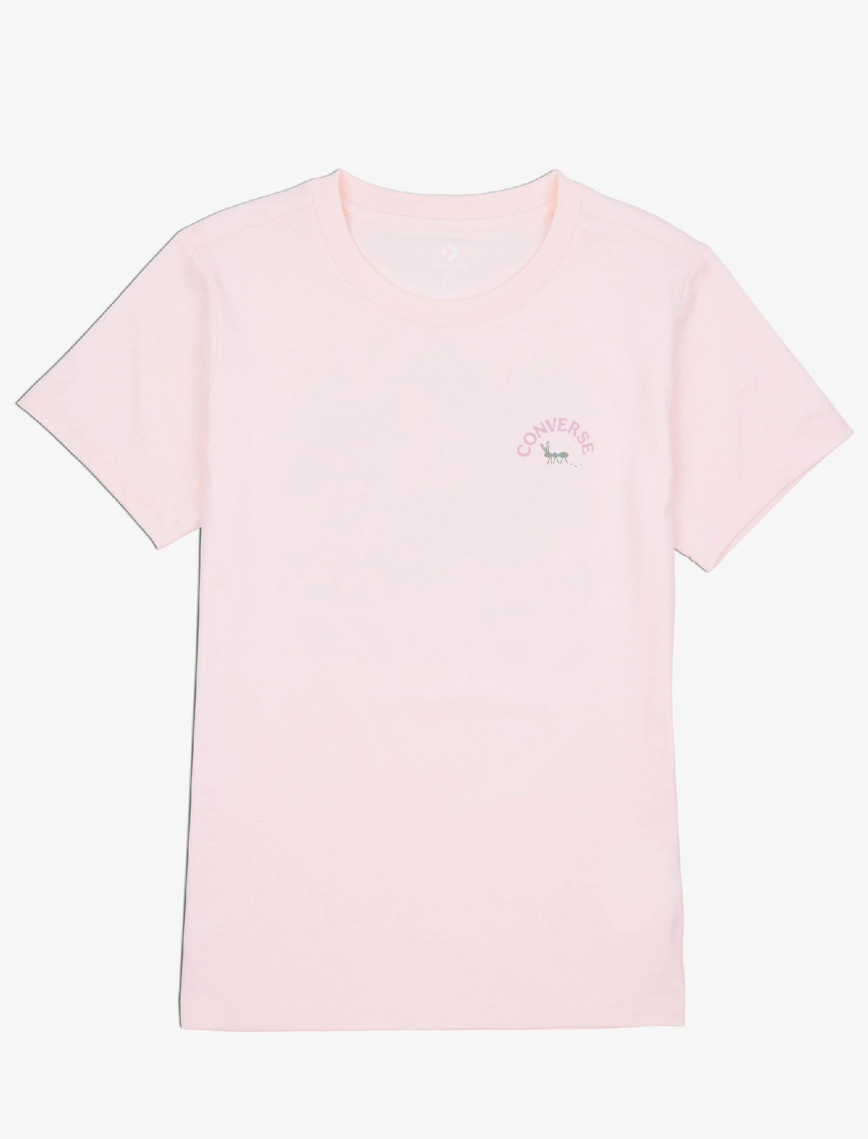 Converse Çiçek Baskılı Kadın Pembe T-Shirt Converse Çiçek Baskılı Kadın Pembe T-Shirt