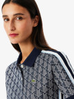 Lacoste Slim Fit Monogram Kadın Siyah Polo Lacoste Slim Fit Monogram Kadın Siyah Polo
