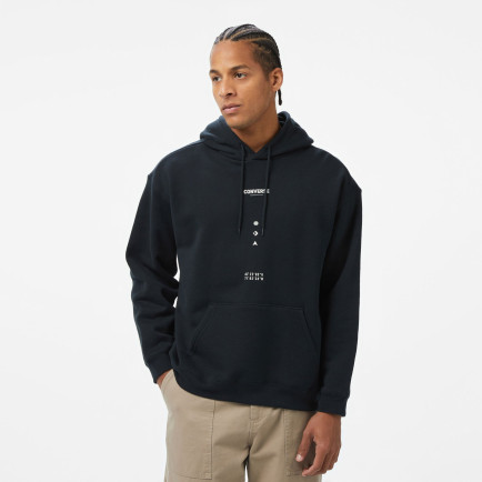 Converse Erkek Loose Fit Siyah Hoodie Converse Erkek Loose Fit Siyah Hoodie