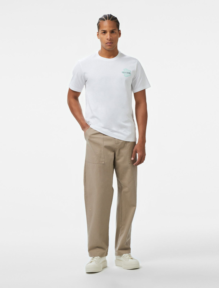 Converse Erkek Loose Fit Grafik Baskılı Beyaz T-Shirt Converse Erkek Loose Fit Grafik Baskılı Beyaz T-Shirt