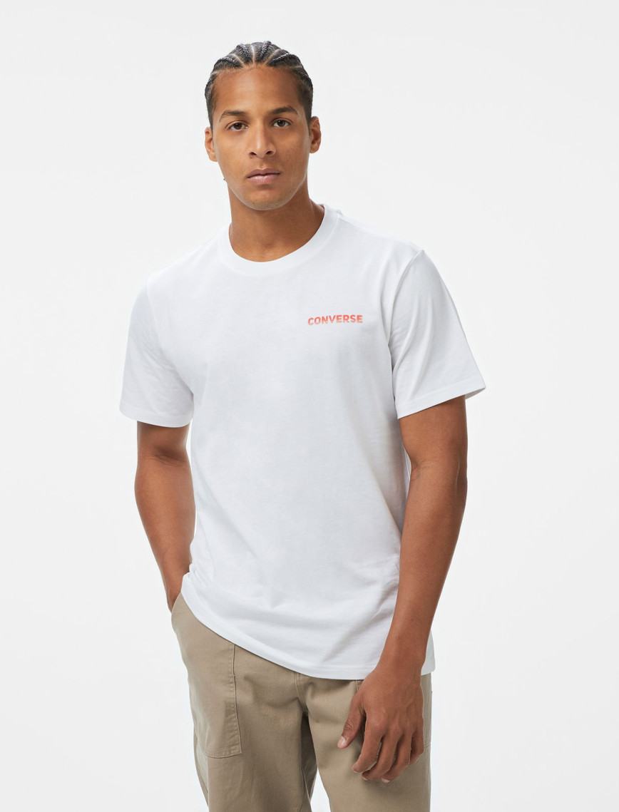 Converse Erkek Grafik Baskılı Beyaz T-Shirt Converse Erkek Grafik Baskılı Beyaz T-Shirt