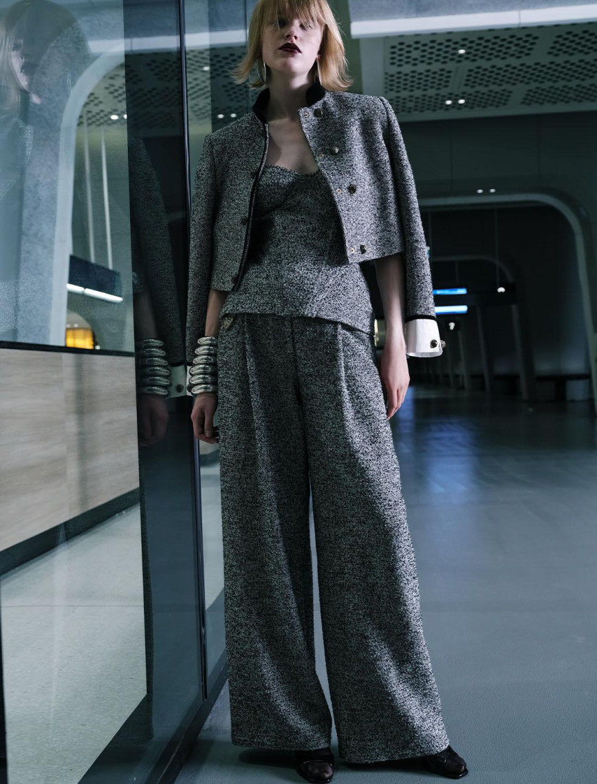 Düğme Detaylı Vatkalı Ceket Düğme Detaylı Vatkalı Ceket