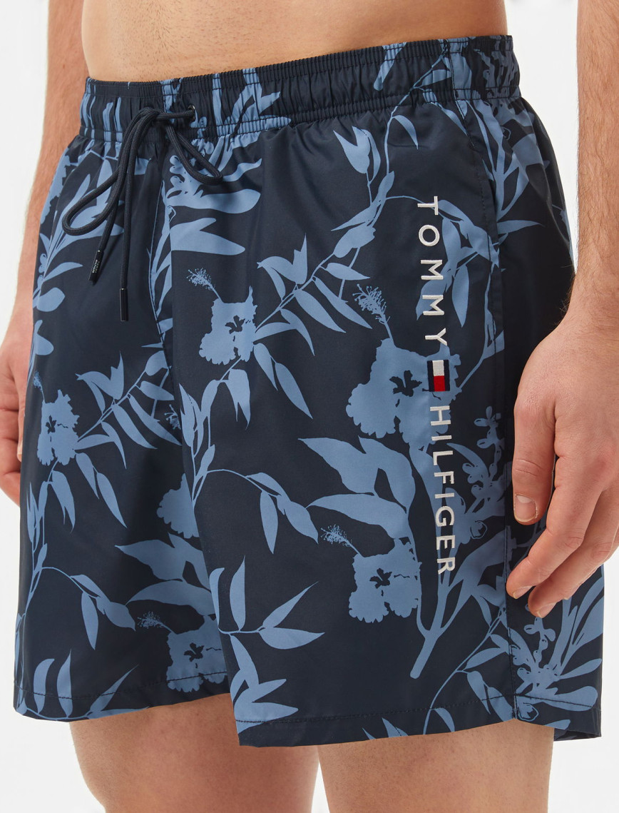 Tommy Hilfiger Medium Drawstring Print Erkek Mavi Mayo Tommy Hilfiger Medium Drawstring Print Erkek Mavi Mayo