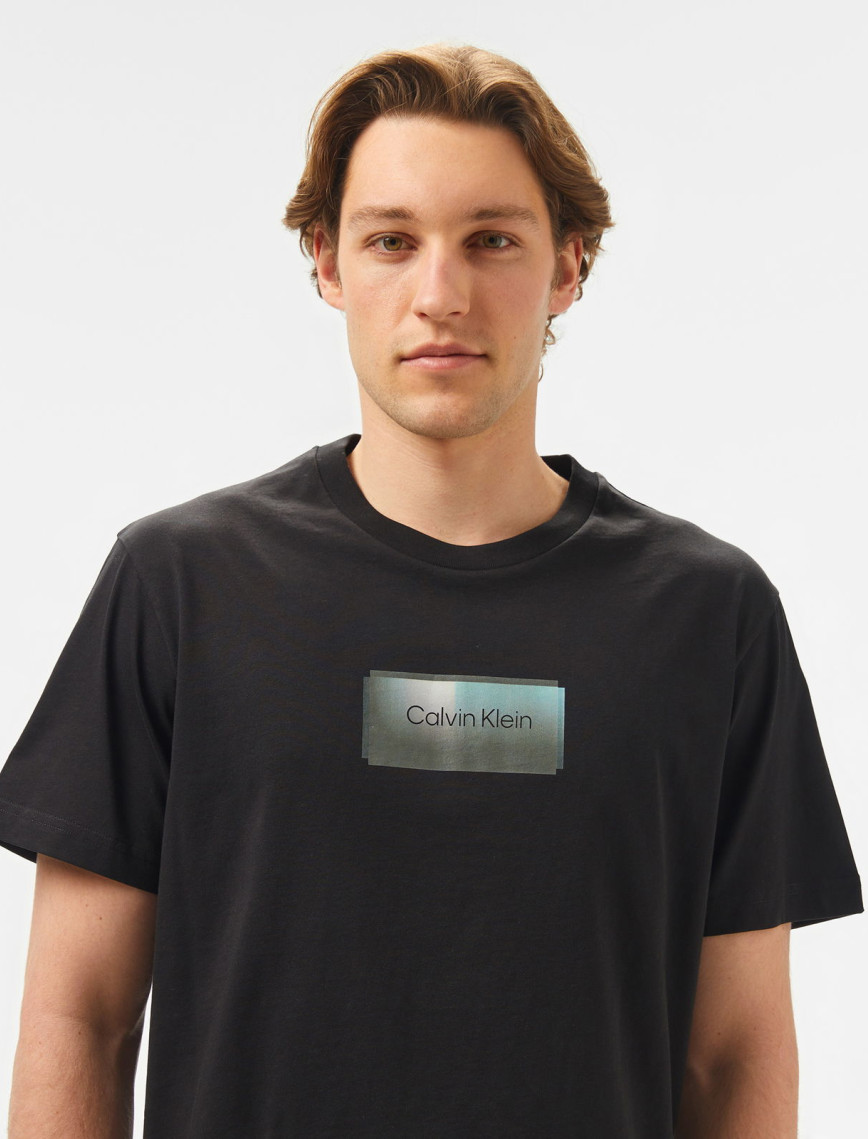 Calvin Klein Logo Erkek Siyah T-Shirt Calvin Klein Logo Erkek Siyah T-Shirt